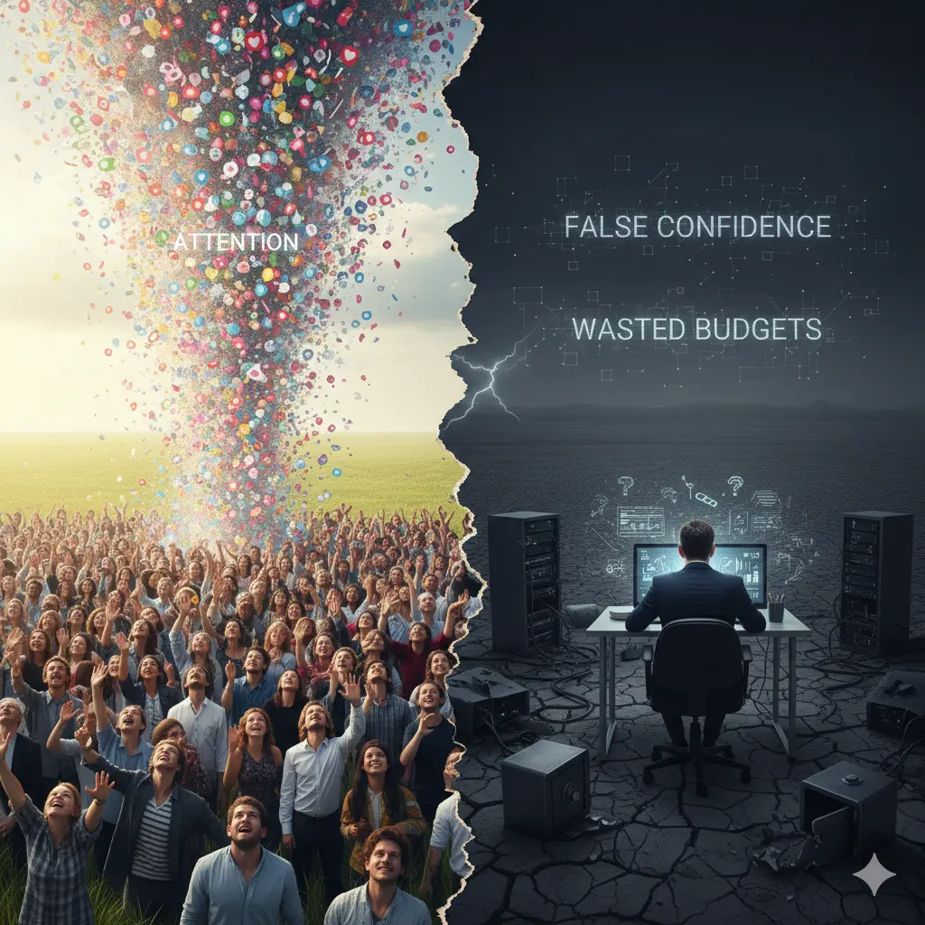 The difference between attention and conversion